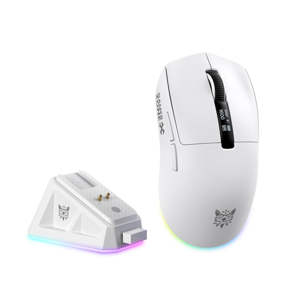 ONIKUMA DM07 2.4G Wireless Gaming Mouse 3-Mode Wired Bluetooth-compatible PC Mice with Magnetic Charging Base