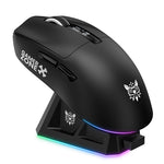 ONIKUMA DM07 2.4G Wireless Gaming Mouse 3-Mode Wired Bluetooth-compatible PC Mice with Magnetic Charging Base