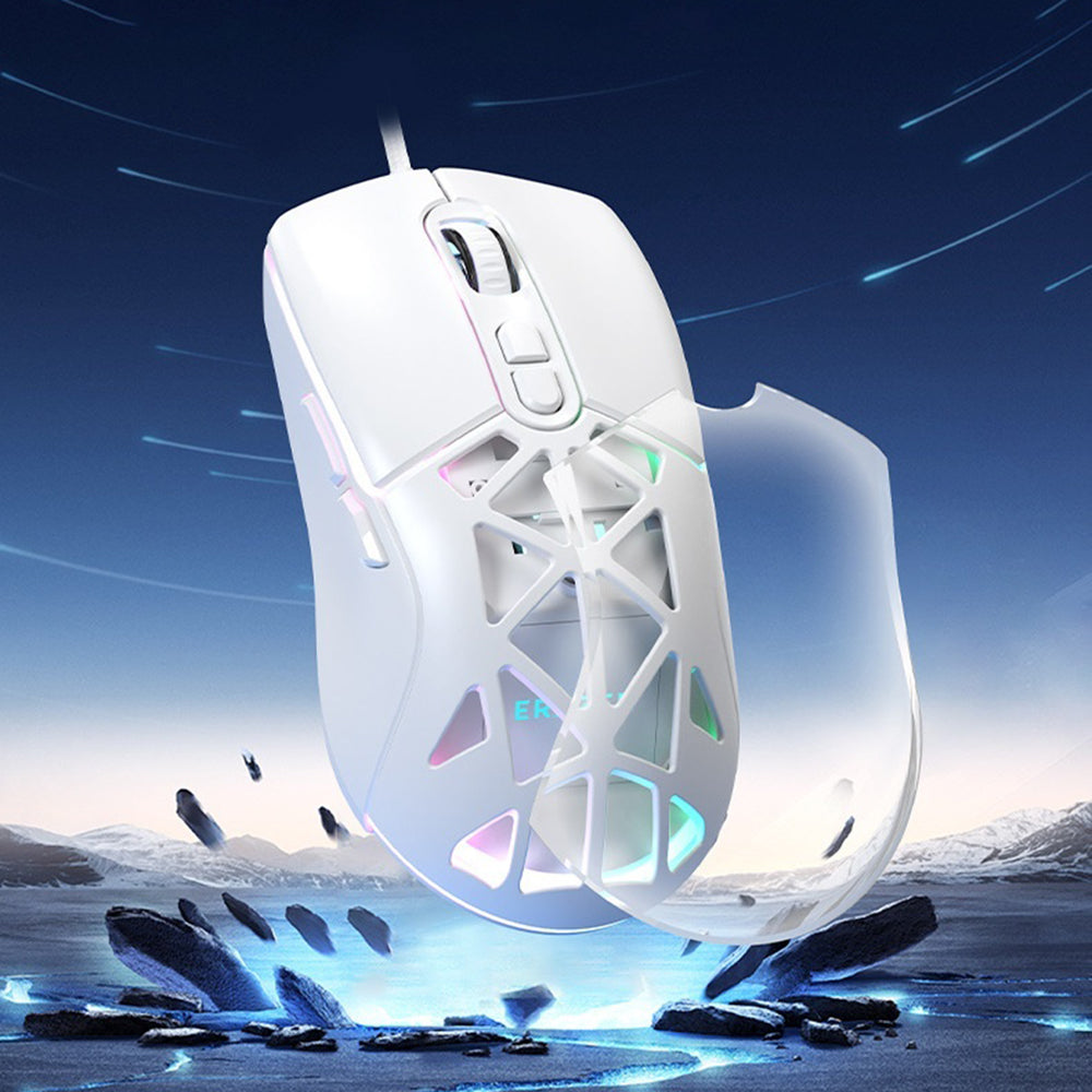 ERAZER G303 USB Wired Mouse 3600 DPI 7 Buttons RGB Gaming Mouse for PC Laptop (Invested By Lenovo)