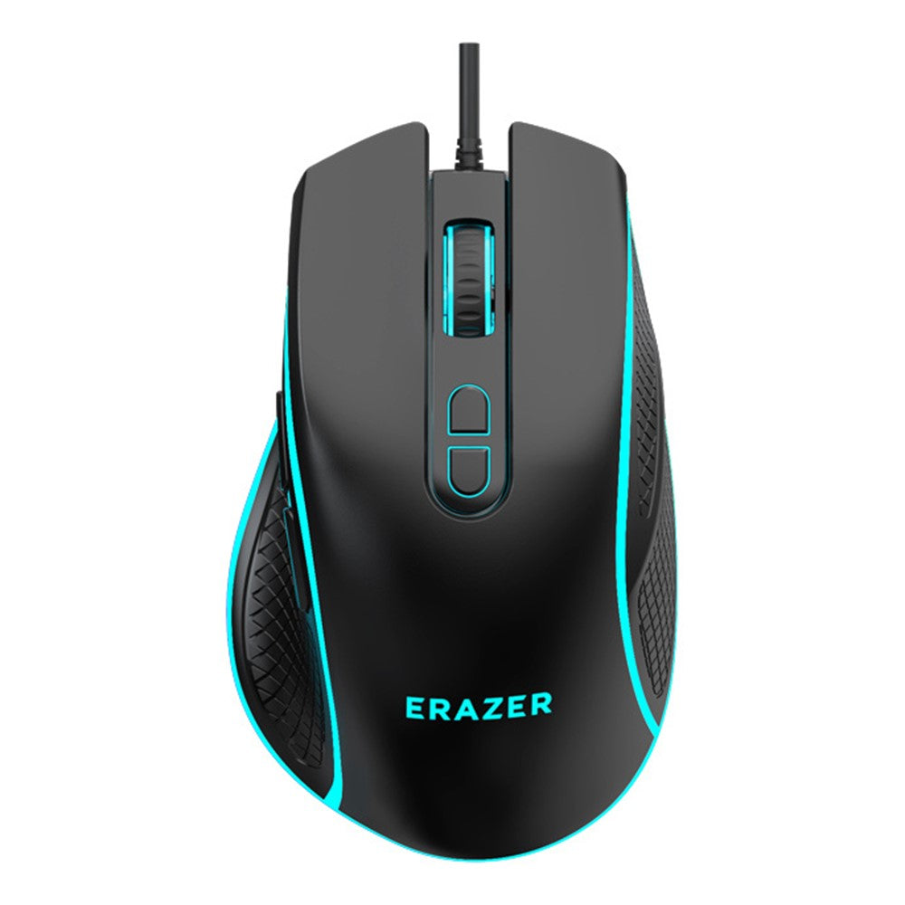 ERAZER G304 Kablet Gamingmus 7D Layout RGB Farverigt Lys 3600 DPI Ergonomisk Mus til Kontor og Gaming (Investeret af Lenovo)