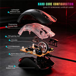 HXSJ X1 RGB Gamingmus med 8 programmerbare taster 7200 DPI kablet mus til gaming og kontorbrug