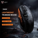 ONIKUMA DM08 Trådløs Tri-Mode Gaming Mus 2.4G Bluetooth-kompatibel Type-C OLED-skærm med RGB-opladerbase