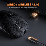 ONIKUMA DM08 Trådløs Tri-Mode Gaming Mus 2.4G Bluetooth-kompatibel Type-C OLED-skærm med RGB-opladerbase