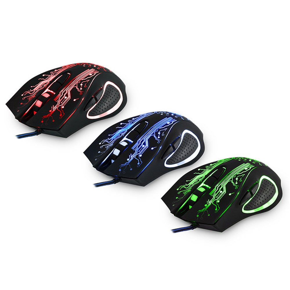 IMICE X9 Kablet Optisk Gaming Mus 4 Justerbare DPI Mus 6 Programmerbare Knapper Gaming Mus