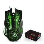 IMICE X9 Kablet Optisk Gaming Mus 4 Justerbare DPI Mus 6 Programmerbare Knapper Gaming Mus
