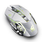 FREE WOLF X8 2.4G Wireless Charging Game Mouse Silent Illuminated Mechanical Mouse