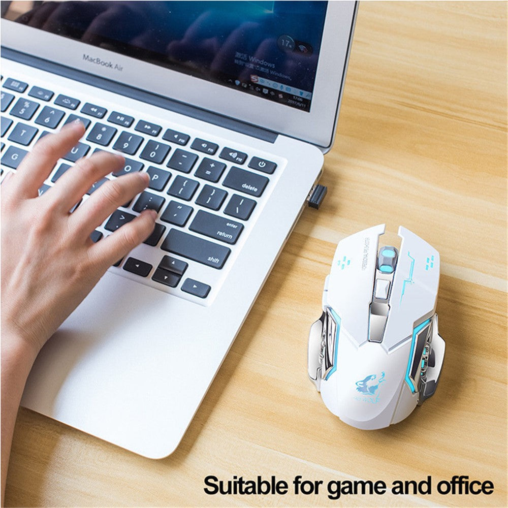 FREE WOLF X8 2.4G Wireless Charging Game Mouse Silent Illuminated Mechanical Mouse