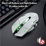 FREE WOLF X8 2.4G Wireless Charging Game Mouse Silent Illuminated Mechanical Mouse