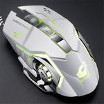 FREE WOLF X8 2.4G Wireless Charging Game Mouse Silent Illuminated Mechanical Mouse