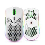 HXSJ T66 trådløs RGB-lanterne-mus med hult design og 4-trins justerbar DPI