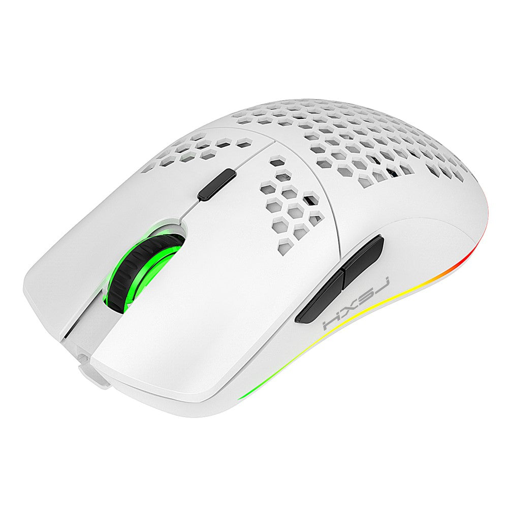 HXSJ T66 trådløs RGB-lanterne-mus med hult design og 4-trins justerbar DPI