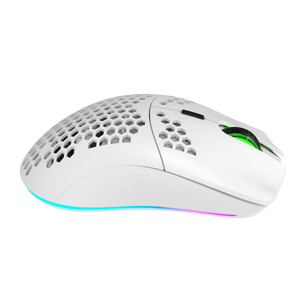 HXSJ T66 trådløs RGB-lanterne-mus med hult design og 4-trins justerbar DPI