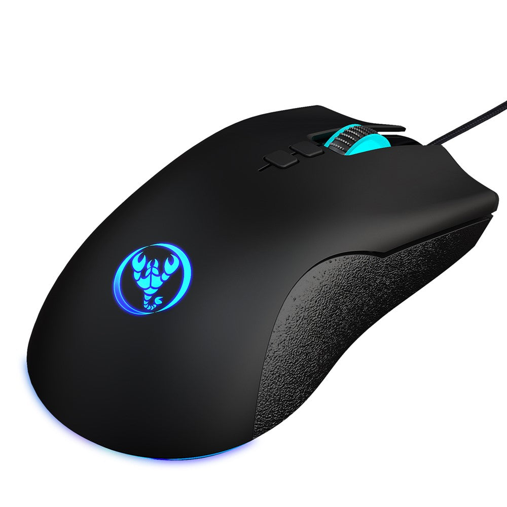 HXSJ A883 USB Wired Gaming Mouse RGB Gamer Mouse with 4 Adjustable DPI