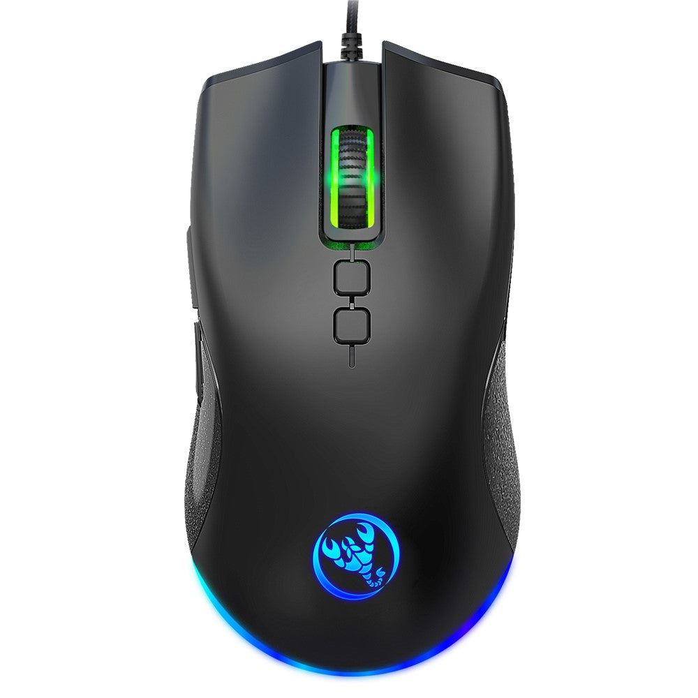 HXSJ A883 USB Wired Gaming Mouse RGB Gamer Mouse with 4 Adjustable DPI