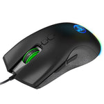 HXSJ A883 USB Wired Gaming Mouse RGB Gamer Mouse with 4 Adjustable DPI