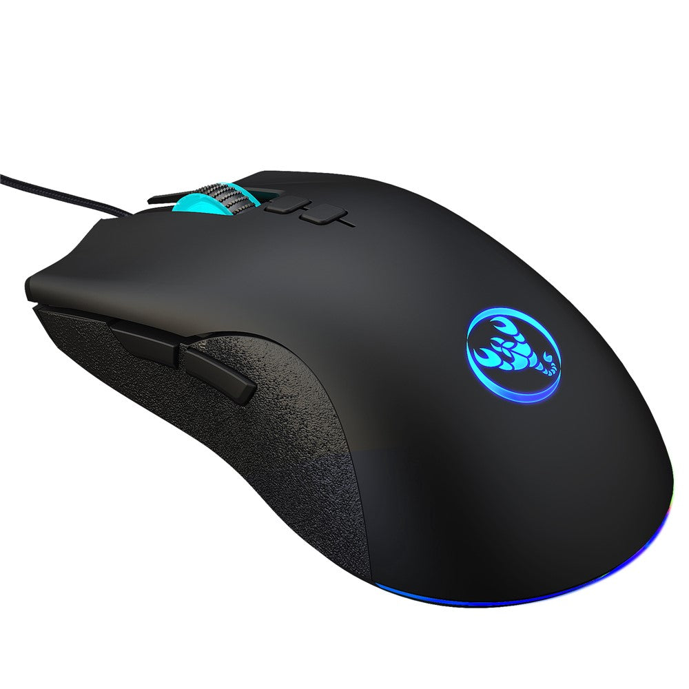 HXSJ A883 USB Wired Gaming Mouse RGB Gamer Mouse with 4 Adjustable DPI
