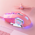 SKYLiON F5 2400 DPI 6 Keys USB Wired Breathing Light Gaming Mouse Computer Laptop Gaming Mice