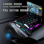 YWYT G855 Wired RGB Gaming Mouse 8-Button 6400 DPI Office Home Mice with Side Buttons