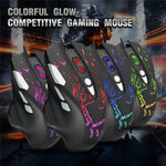 YWYT G855 Wired RGB Gaming Mouse 8-Button 6400 DPI Office Home Mice with Side Buttons