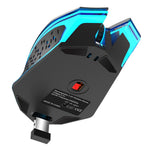 W210 2.4GHz Wireless Bluetooth-Compatible Silent Mouse RGB Light 6-Button Computer Mice with 1600 DPI for PC Laptop