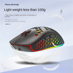 HEITIENIU BL110 2.4G Trådløs Mus 3200DPI Honeycomb Hule Optiske Mus med RGB Lys til PC, Bærbar