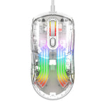 XUNFOX XYH10 USB Wired Transparent Mouse 6-Speed DPI 7 Keys Gaming Mouse with RGB Light for PC  /  Laptop