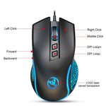 HXSJ X100 USB Wired Gaming Mouse 3600DPI Colorful Light Computer Laptop Mice