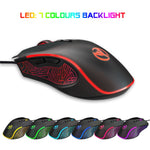 HXSJ X100 USB Wired Gaming Mouse 3600DPI Colorful Light Computer Laptop Mice