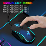 HXSJ X100 USB Wired Gaming Mouse 3600DPI Colorful Light Computer Laptop Mice