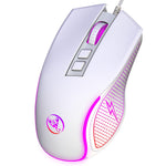 HXSJ X100 USB Wired Gaming Mouse 3600DPI Colorful Light Computer Laptop Mice