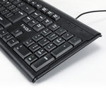 T-WOLF TF500 USB Kabelforbundet Tastatur Mus Sæt 104 Taster Tastatur til Computer PC Bærbar