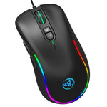 HXSJ J300 RGB Lighting Programmable Gaming Mouse [7 Buttons]