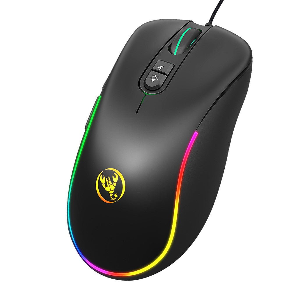 HXSJ J300 RGB Lighting Programmable Gaming Mouse [7 Buttons]