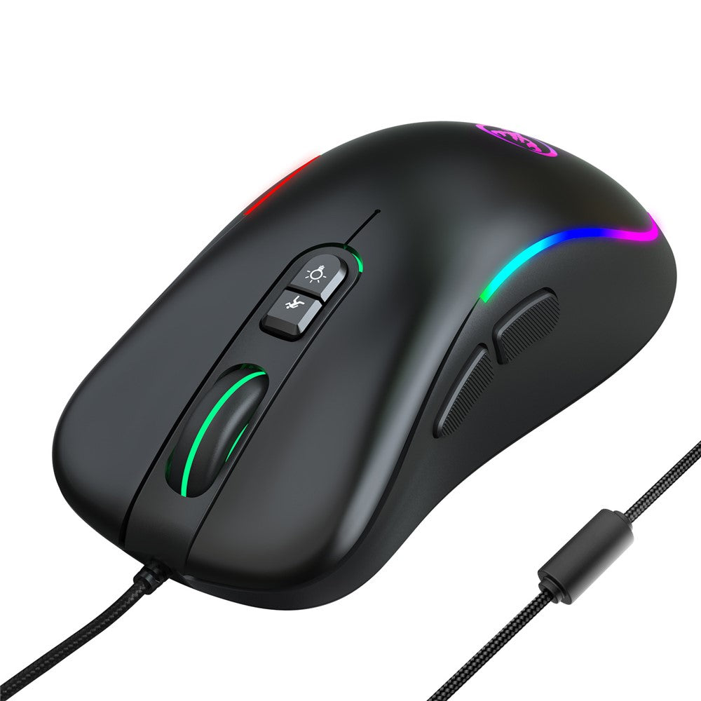 HXSJ J300 RGB Lighting Programmable Gaming Mouse [7 Buttons]