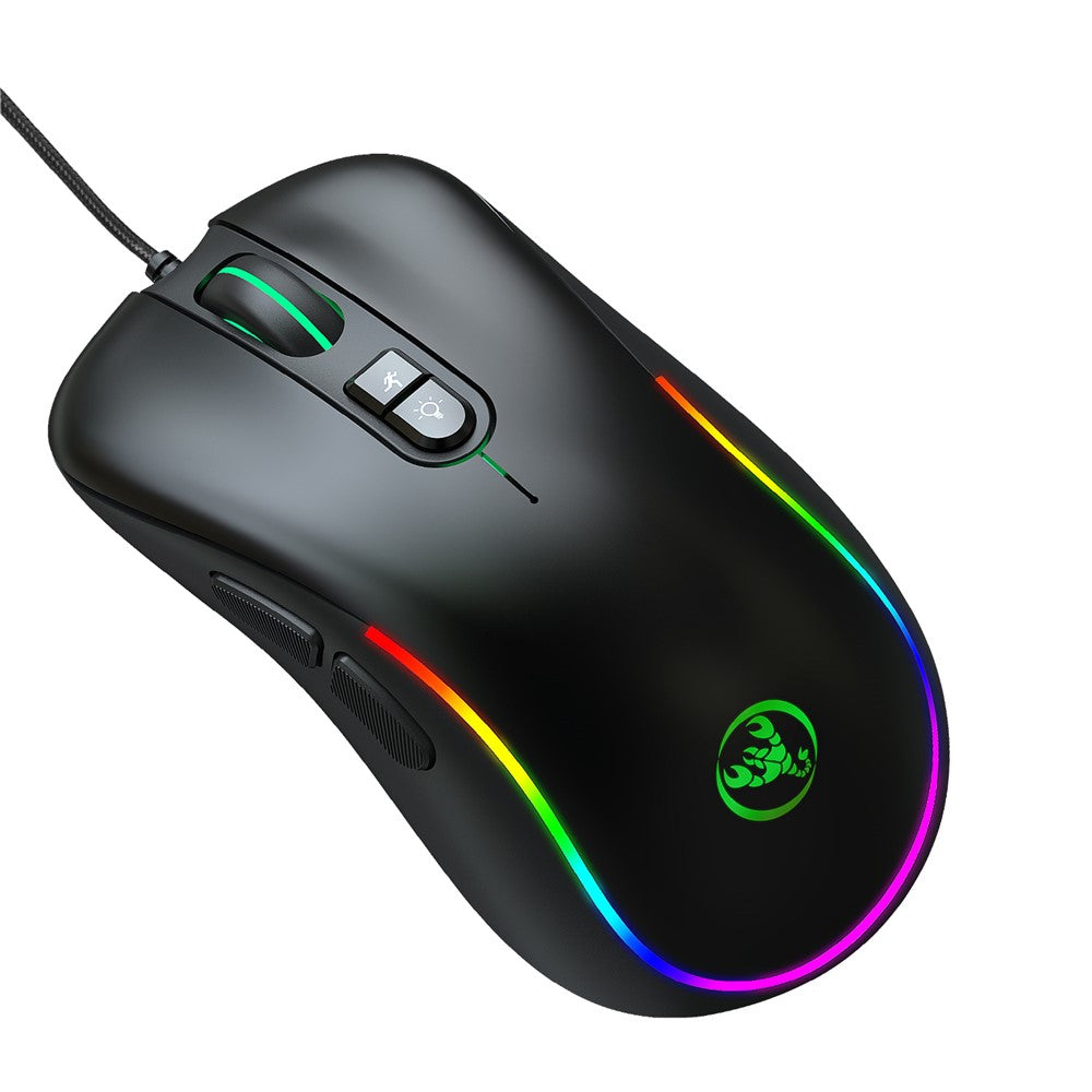 HXSJ J300 RGB Lighting Programmable Gaming Mouse [7 Buttons]