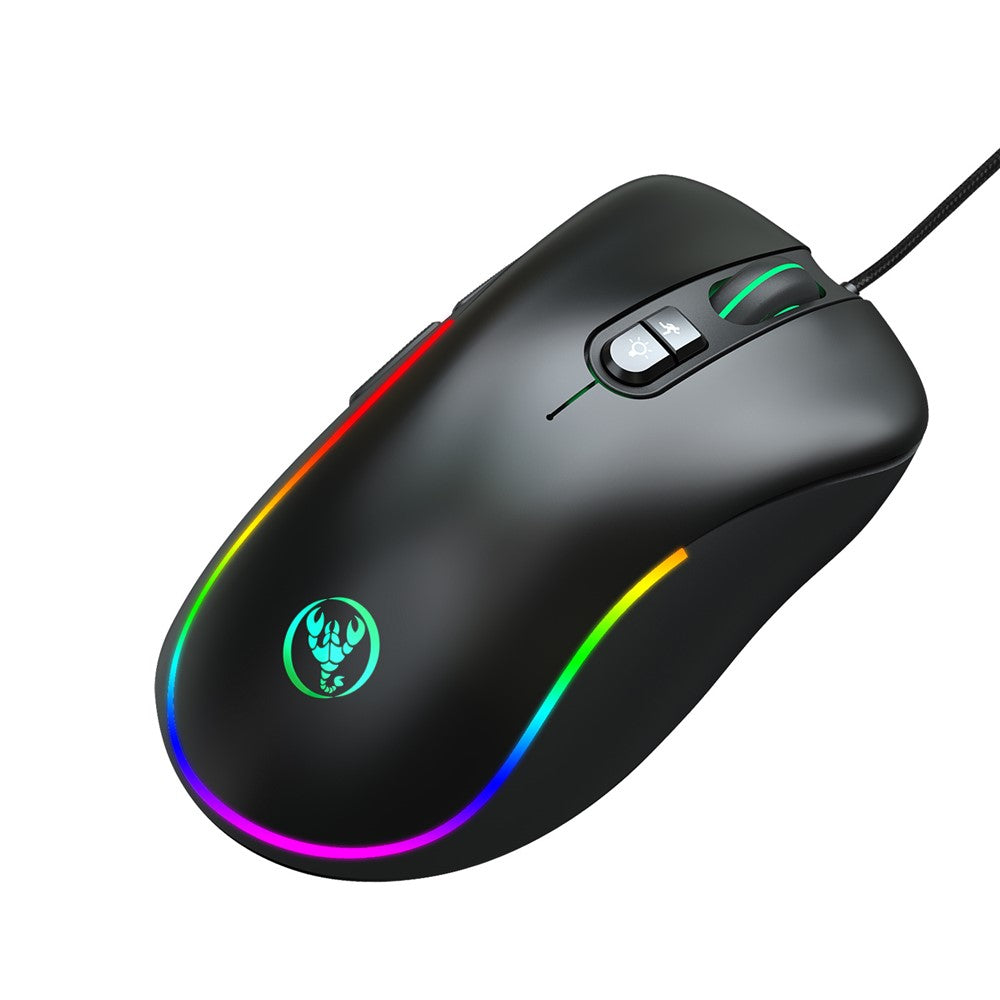HXSJ J300 RGB Lighting Programmable Gaming Mouse [7 Buttons]