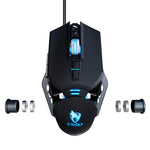 T-WOLF G530 Wired Mouse Colorful Luminous Gaming Mouse USB Port
