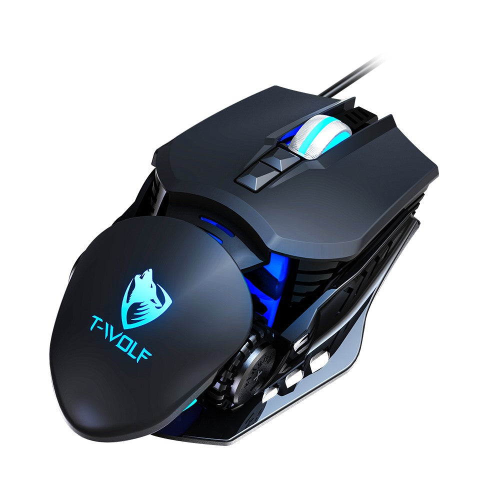 T-WOLF G530 Wired Mouse Colorful Luminous Gaming Mouse USB Port