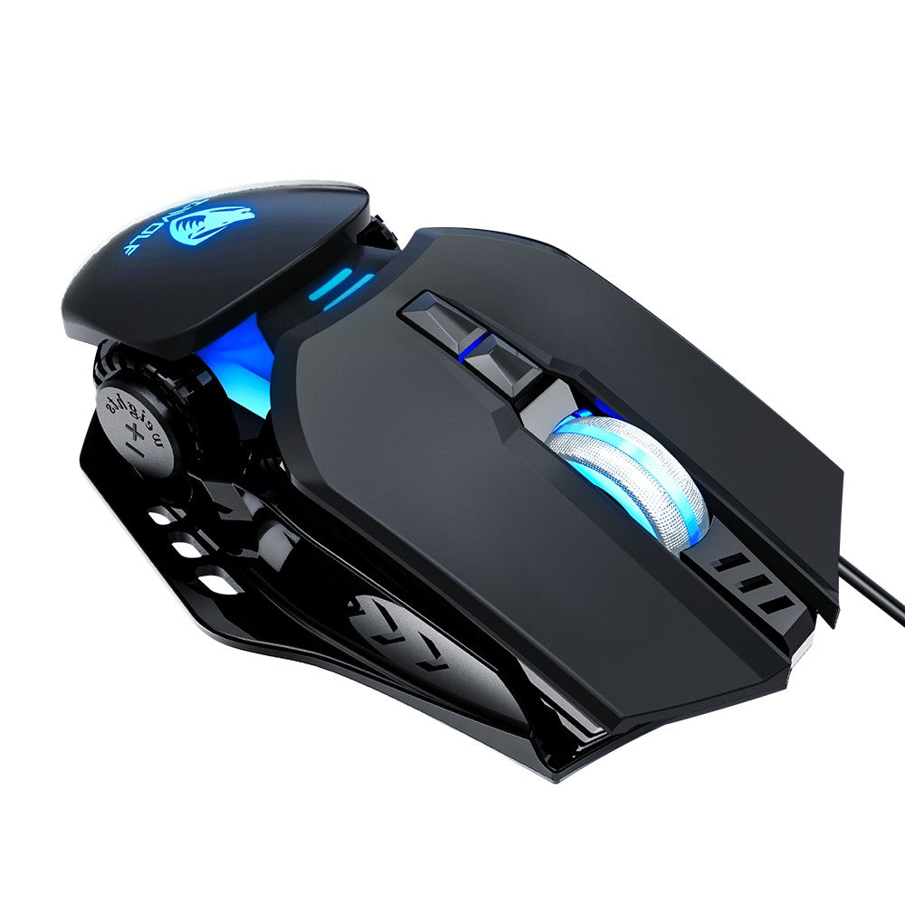 T-WOLF G530 Wired Mouse Colorful Luminous Gaming Mouse USB Port