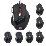 HXSJ A868 Adjustable DPI Colorful Light USB Wired Laptop Computer Ergonomic Gaming Mouse