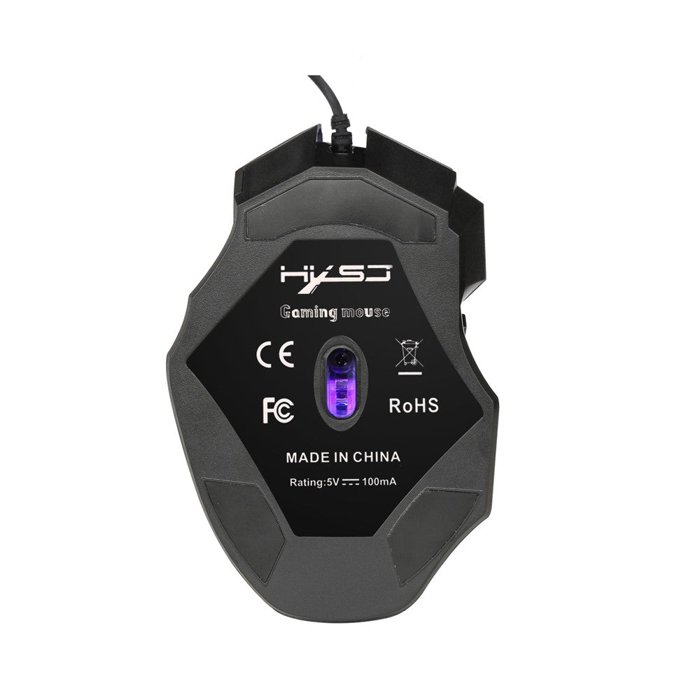 HXSJ A868 Adjustable DPI Colorful Light USB Wired Laptop Computer Ergonomic Gaming Mouse