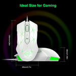 AJAZZ AJ52 Star Version USB Wired Gaming Mouse 2500DPl Optical Mice with RGB Breathing Lights for Gamer Computer