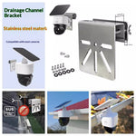 180 Degree Rotation CCTV Camera Holder Bracket Stainless Steel Gutter Mount Stand