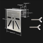 180 Degree Rotation CCTV Camera Holder Bracket Stainless Steel Gutter Mount Stand