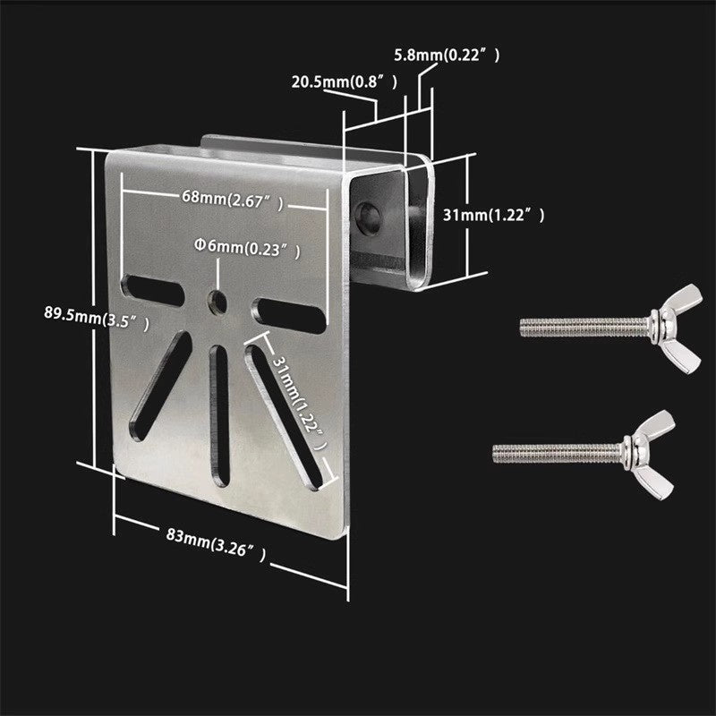 180 Degree Rotation CCTV Camera Holder Bracket Stainless Steel Gutter Mount Stand