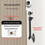 360 Degree Rotation Security Camera Holder Mount 35-50cm Carbon Steel Telescopic Arm Bracket