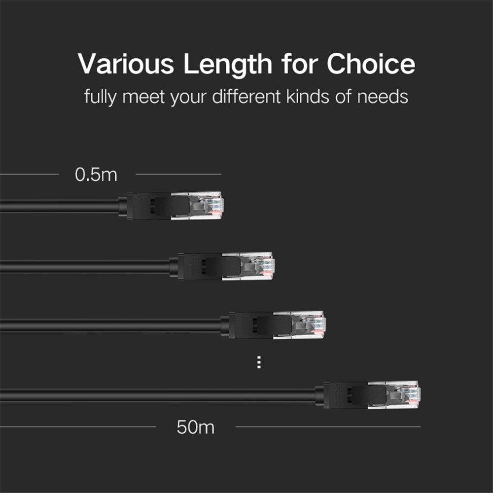 UGREEN 20164 Ethernet Cable Eight-Core 1000Mbps Cat6 Network LAN Cord UTP Gigabit Networking Cable 10m