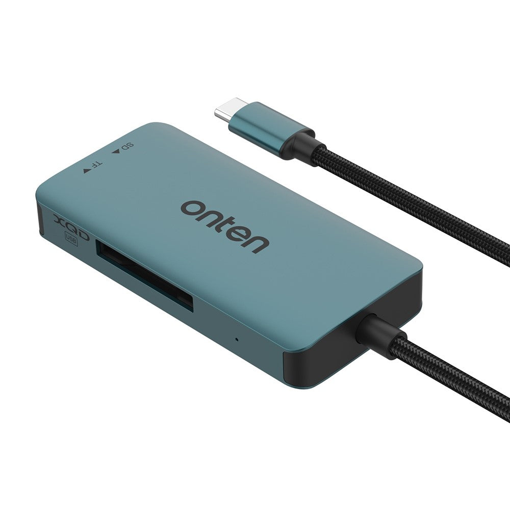 ONTEN C13 Typ-C Kortläsare Dataläsning för SD+XQD+TF-kort