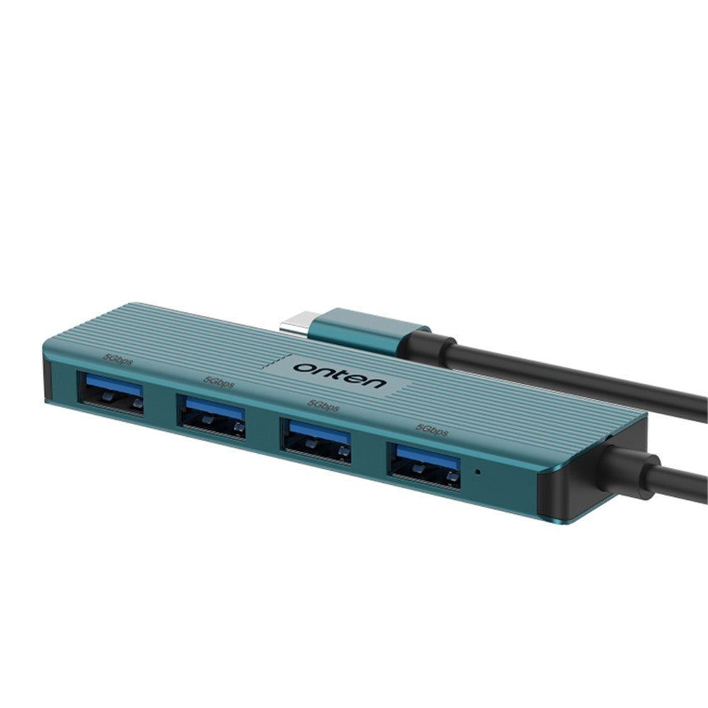 ONTEN UC621 15cm kabel Type-C til 4xUSB3.2 Gen1-porte USB-hub-splitter laptop-telefonadapter
