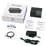 WAVLINK UG76PD2 USB-C Dobbelt HD Universal Dockingstation med 3,5 mm lyd + Gigabit netværksport